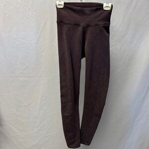 Women's High-Waisted Leggings - Dark Brown